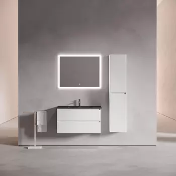 Мебель для ванной Sancos Libra 90 подвесная, белый глянец (раковина CN7002MB)