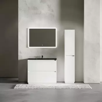 Мебель для ванной Sancos Libra Floor 100 напольная, белый глянец (раковина CN7003MB)