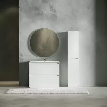 Мебель для ванной Sancos Libra Floor 100 напольная, белый глянец (раковина CN7003)