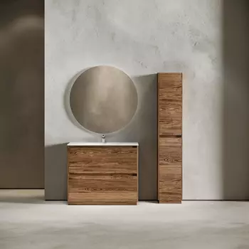 Мебель для ванной Sancos Libra Floor 100 напольная, дуб чарльстон (раковина CN7003)