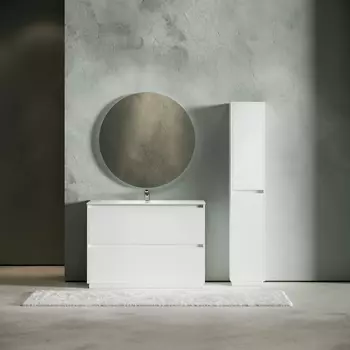 Мебель для ванной Sancos Libra Floor 120 напольная, белый глянец (раковина CN7006)