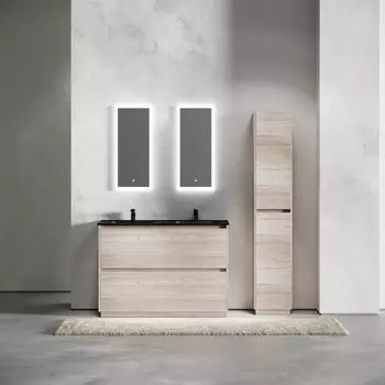 Мебель для ванной Sancos Libra Floor 120 напольная, под двойную раковину, дуб галифакс натуральный (раковина CN7004MB)