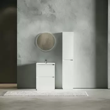 Мебель для ванной Sancos Libra Floor 60 напольная, белый глянец (раковина CN7001)