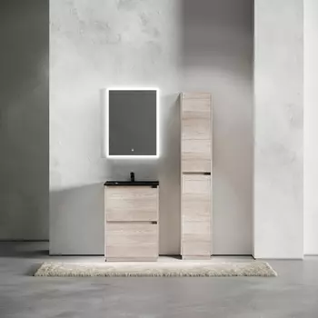 Мебель для ванной Sancos Libra Floor 60 напольная, дуб галифакс натуральный (раковина CN7001MB)