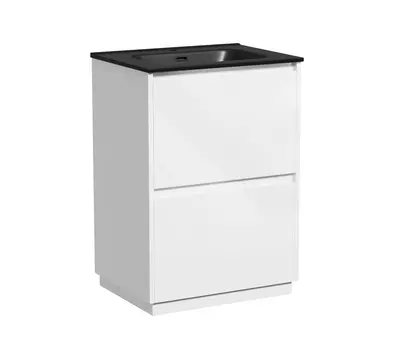 Мебель для ванной Sancos Libra Floor 60 напольная, белый глянец (раковина CN7001MB)