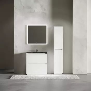 Мебель для ванной Sancos Libra Floor 80 напольная, белый глянец (раковина CN7005MB)