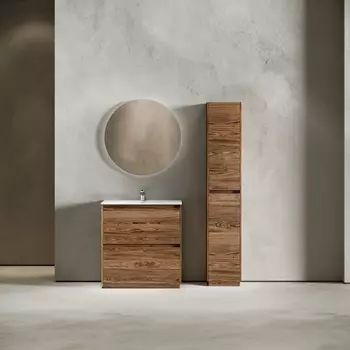 Мебель для ванной Sancos Libra Floor 80 напольная, дуб чарльстон (раковина CN7005)