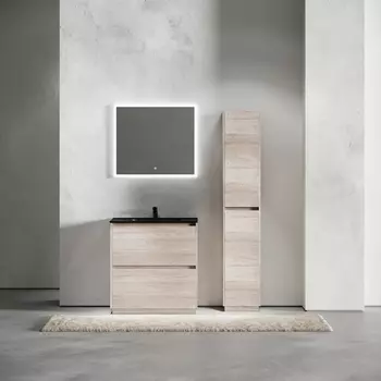 Мебель для ванной Sancos Libra Floor 80 напольная, дуб галифакс натуральный (раковина CN7005MB)