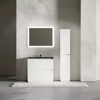 Мебель для ванной Sancos Libra Floor 90 напольная, белый глянец (раковина CN7002MB)