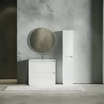 Мебель для ванной Sancos Libra Floor 90 напольная, белый глянец (раковина CN7002)