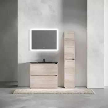 Мебель для ванной Sancos Libra Floor 90 напольная, дуб галифакс натуральный (раковина CN7002MB)