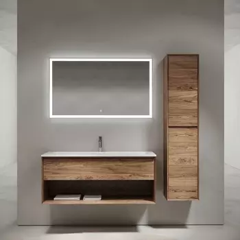 Мебель для ванной Sancos Marmi 1.0 120 подвесная, дуб чарльстон (раковина Element CN7017)