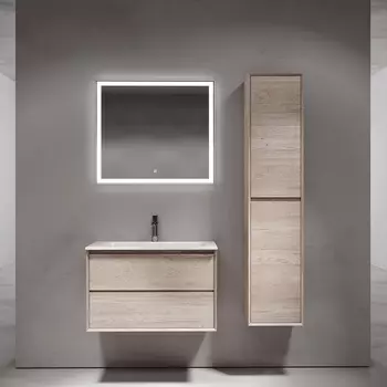 Мебель для ванной Sancos Marmi 2.0 80 подвесная, дуб галифакс натуральный