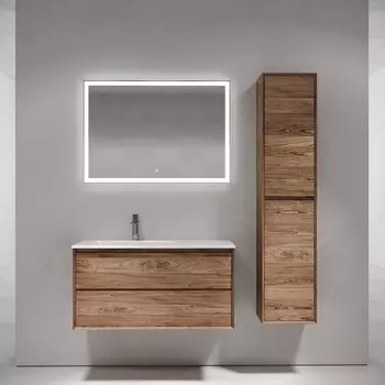 Мебель для ванной Sancos Marmi 2.0 100 L подвесная, дуб чарльстон