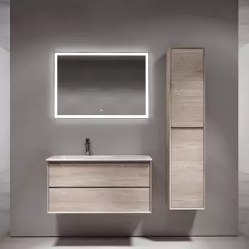 Мебель для ванной Sancos Marmi 2.0 100 L подвесная, дуб галифакс натуральный