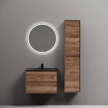 Мебель для ванной Sancos Marmi 2.0 70 подвесная, 2 ящика, дуб чарльстон (раковина CN7007MB)