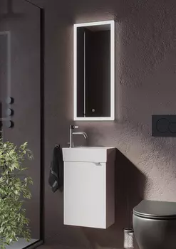 Мебель для ванной Sancos Mini 35 R подвесная, белый глянец