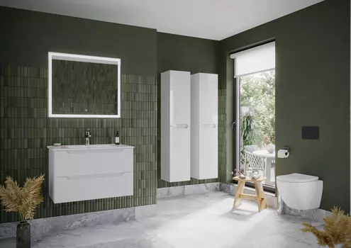 Мебель для ванной Sancos Norma 2.0 80 подвесная, белый глянец