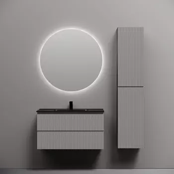 Мебель для ванной Sancos Snob R 90 подвесная, 2 ящика, Doha Soft (раковина СN7002MB)