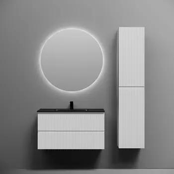 Мебель для ванной Sancos Snob R 90 подвесная, 2 ящика, Bianco (раковина СN7002MB)