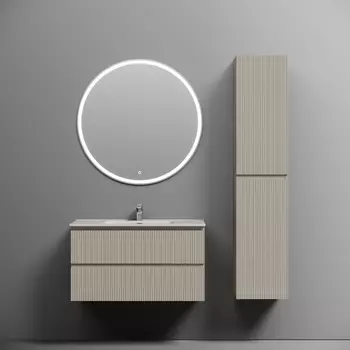 Мебель для ванной Sancos Snob T 90 подвесная, 2 ящика, Beige Soft (раковина CN7002)