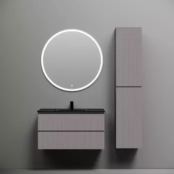 Мебель для ванной Sancos Snob T 90 подвесная, 2 ящика, Doha Soft (раковина СN7002MB)