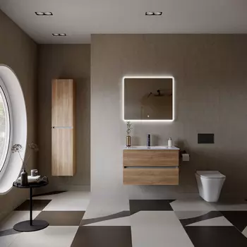 Мебель для ванной Sancos Urban 80 подвесная, дуб галифакс натуральный (раковина CN7005)