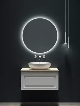 Мебель для ванной Sancos Very 80 подвесная, столешница kreman, Bianco (без отверстия под смеситель)