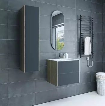 Мебель для ванной Sanflor Диана 65 дуб шерман графит (раковина Kerama Marazzi Piano 65)