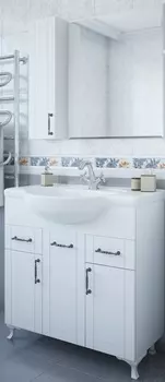 Мебель для ванной Sanflor Глория 85 белая