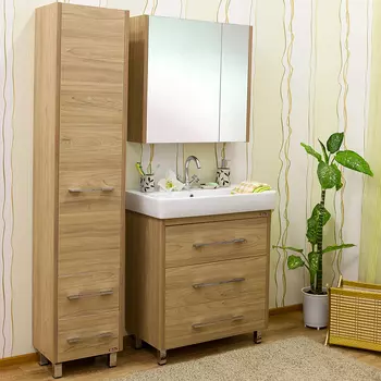 Мебель для ванной Sanflor Ларго 80 вяз швейцарский, напольная