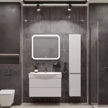 Мебель для ванной SanStar Arista 85 подвесная, белый (раковина Элвис 85)