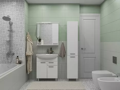 Мебель для ванной SanStar Аура 70 напольная, белая (298.1-1.4.1.)