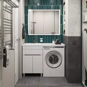 Мебель для ванной SanStar Эллада 60 напольная (раковина Даллас 120 левая)