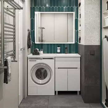 Мебель для ванной SanStar Эллада 60 напольная (раковина Даллас 120 правая)