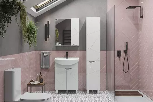 Мебель для ванной SanStar Каскад 70 напольная, белая (267.1-1.4.1.)