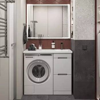 Мебель для ванной SanStar Толедо 40 напольная, белая (раковина Даллас 100 R)