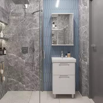 Мебель для ванной SanStar Уника 50 напольная (раковина Енисей 50)