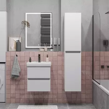 Мебель для ванной SanStar Велья 50 подвесная, белая (раковина Енисей 50)