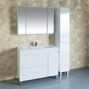 Мебель для ванной СанТа Марс 100 напольная 2 ящика 1 дверь