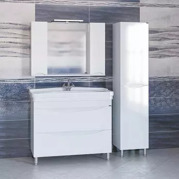 Мебель для ванной СанТа Сатурн 105 напольная 2 ящика