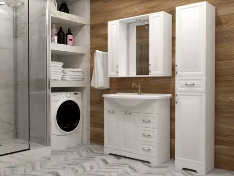 Мебель для ванной Stella Polar Кармела 90 ольха белая