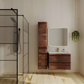 Мебель для ванной Style Line Атлантика 80 Люкс Plus, подвесная, старое дерево