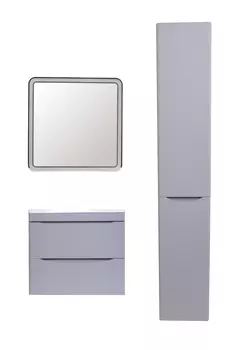 Мебель для ванной Style Line El Fante Бергамо мини 60 подвесная, Люкс антискрейтч серый, Plus