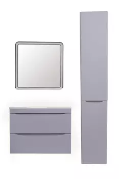 Мебель для ванной Style Line El Fante Бергамо мини 70 подвесная, Люкс антискрейтч серый, Plus