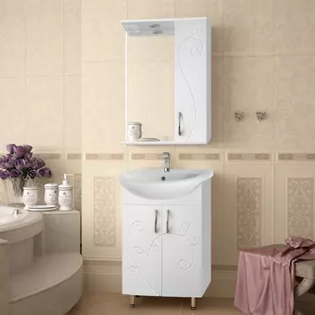 Мебель для ванной Style Line Эко Фьюжн №9 55 белая