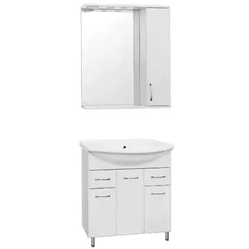 Мебель для ванной Style Line Эко Стандарт №26 75 белая, умывальник Байкал