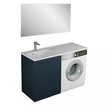 Мебель для ванной Veneciana Nera 55 напольная, 3 ящика, индиго