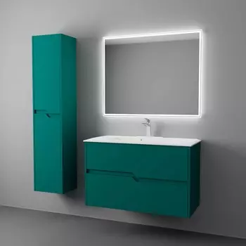 Мебель для ванной Veneciana Vеneto 100 подвесная, 2 ящика, зеленый матовый