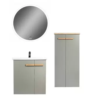 Мебель для ванной Viant Мюнхен 60 подвесная, 2 дверцы, хаки